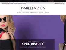 Tablet Screenshot of isabellarhea.com